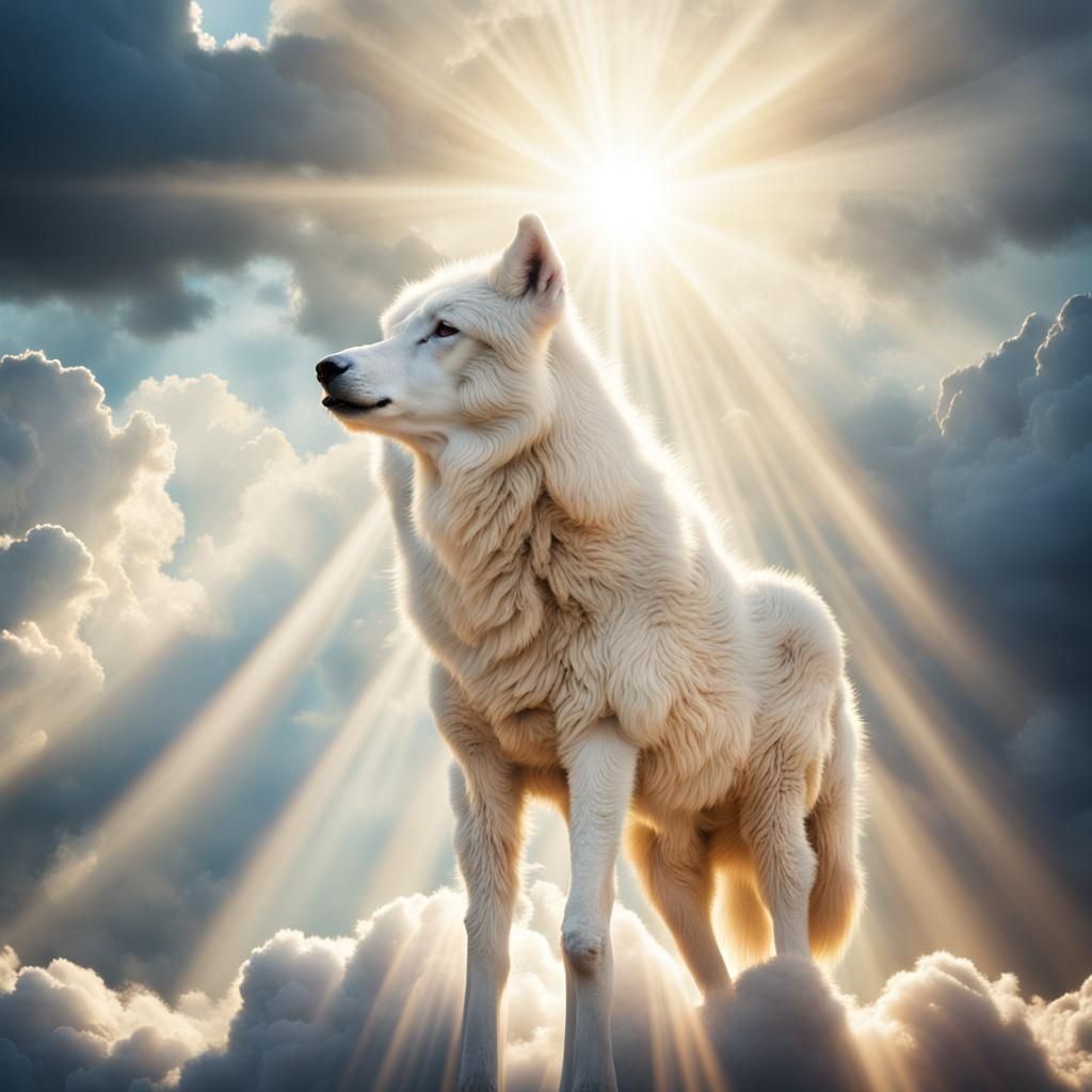 Lamb and Wolf in Divine Light