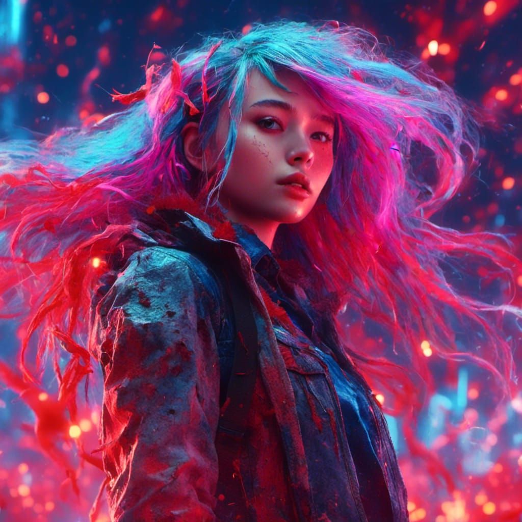 Anime TikTok Dancer in Virtual Production Style