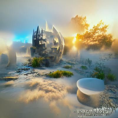 Magical Alchemy Transmutation in Hyperreal Matte Painting