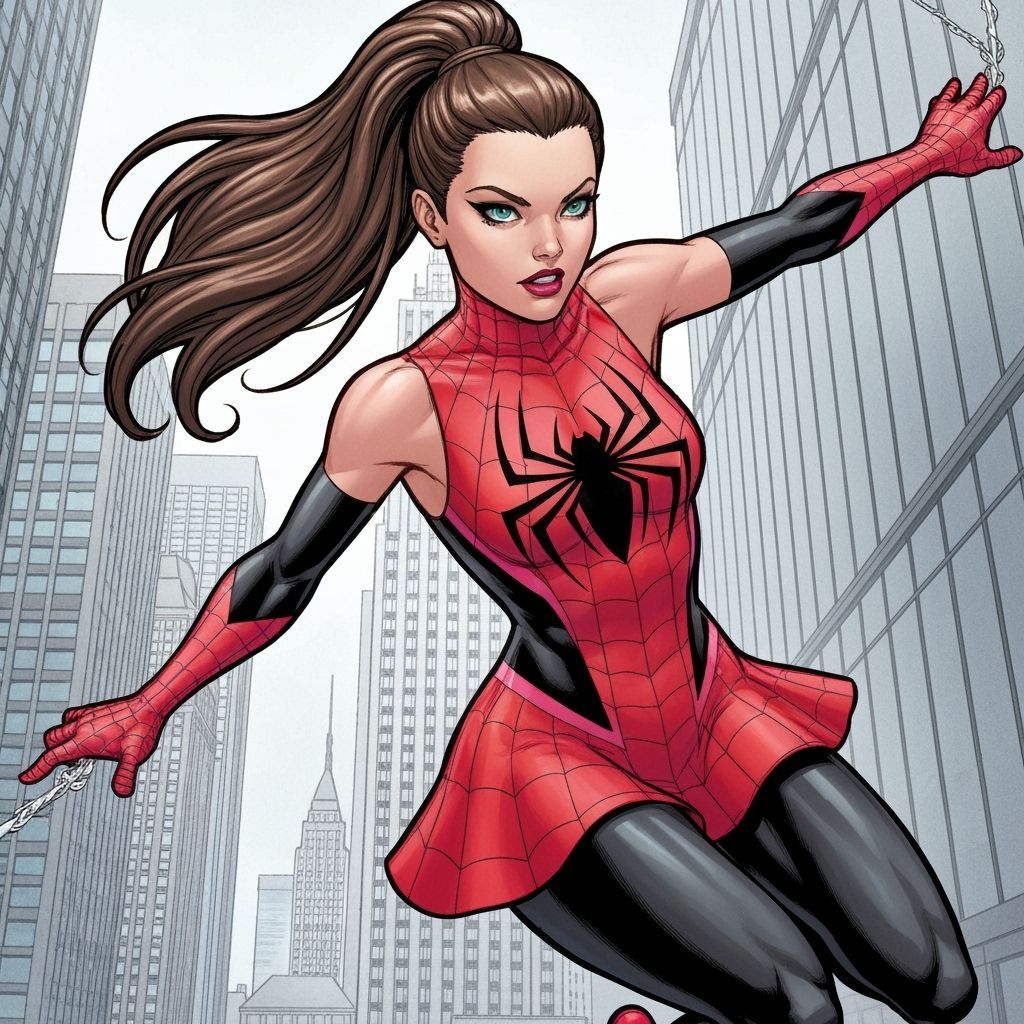 Spider-Girl Swings Through Manhattan, Comic Art Style