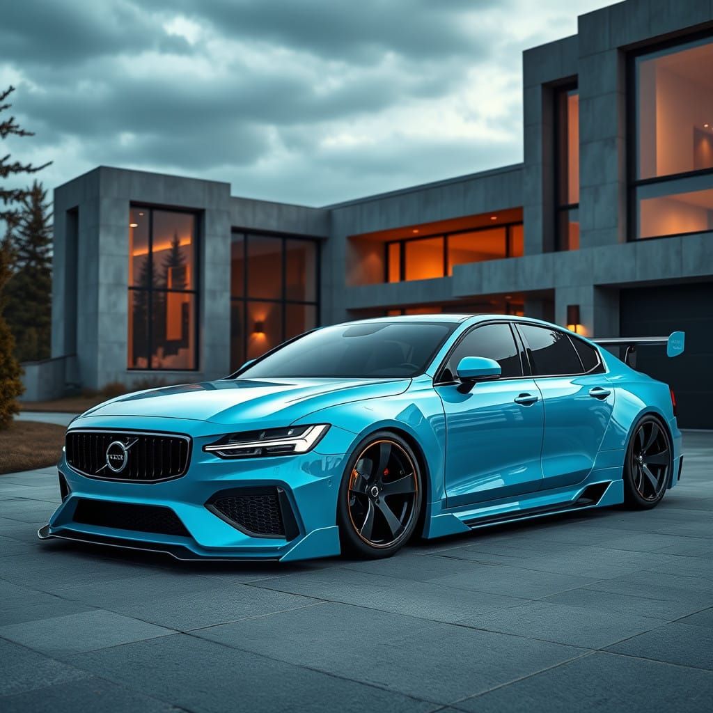 Candy Blue Volvo