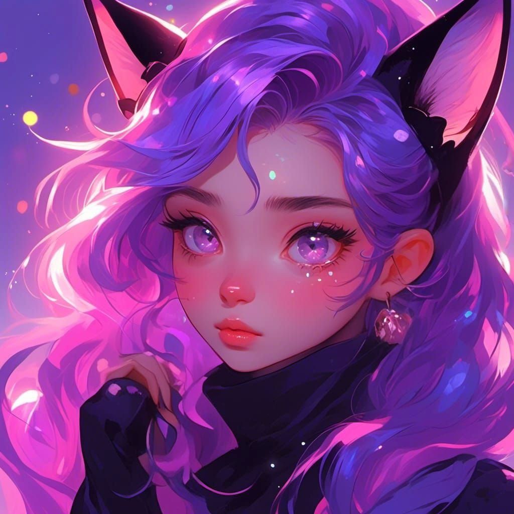 BRZ-_-Shawn as a "cat girl" Art requested by blueribbonkat