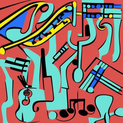 Abstract art of jazz
