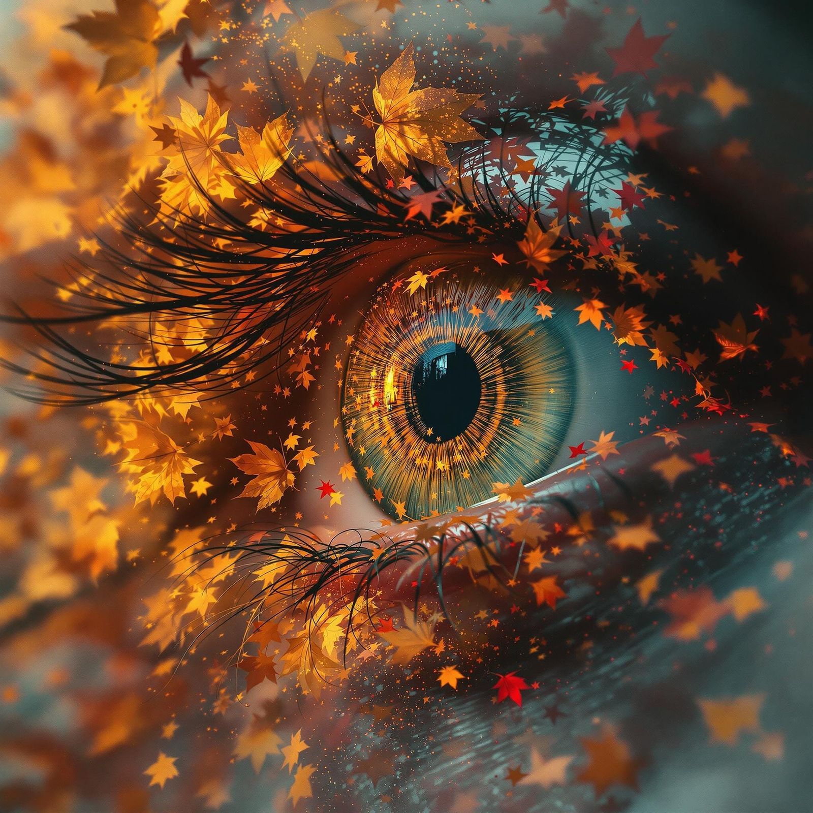 Ethereal Autumn Dreams within the Eyes
