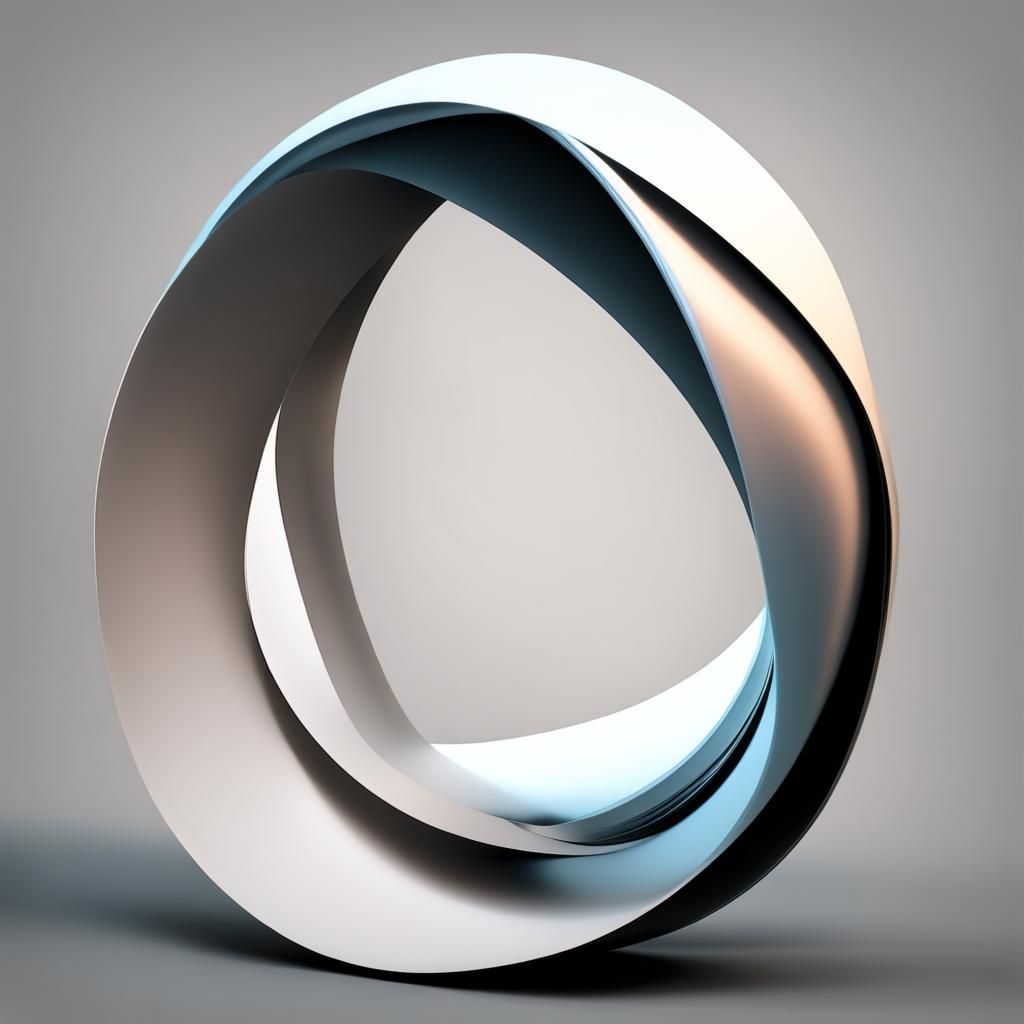 Striking Möbius Strip Optical Illusion in 3D