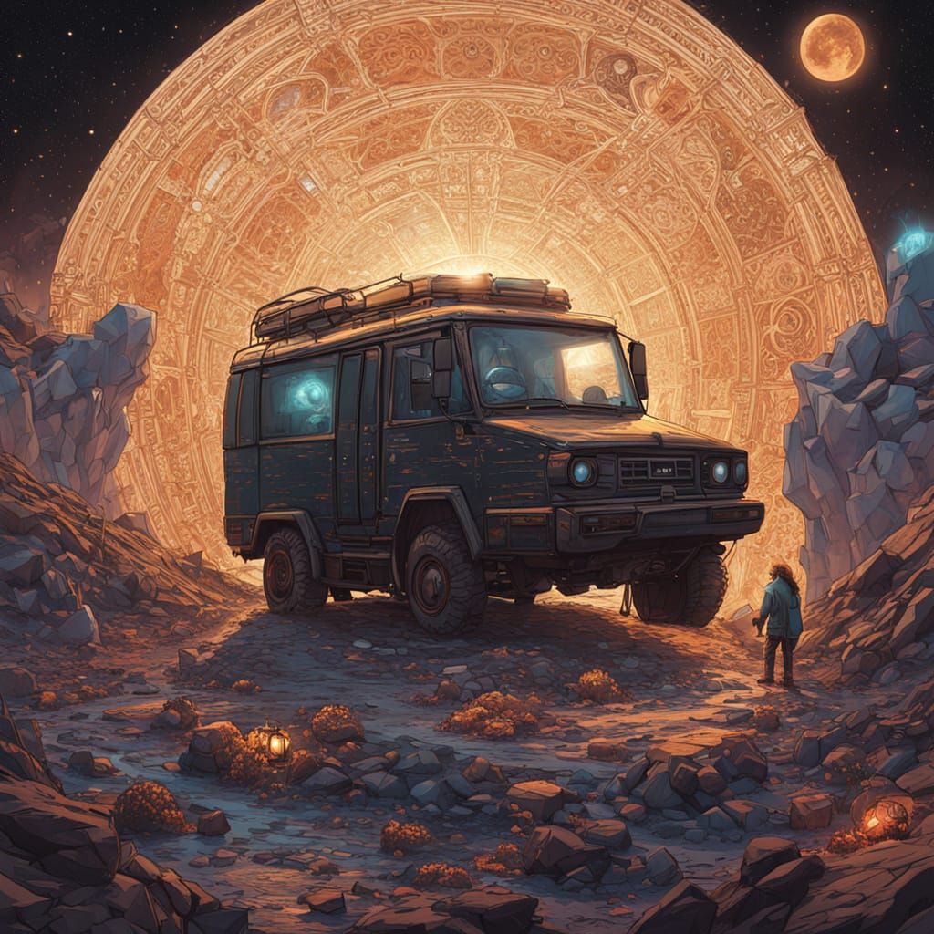 Ethereal Cosmic Tapestry: Glowing Star Constellations and Zo...