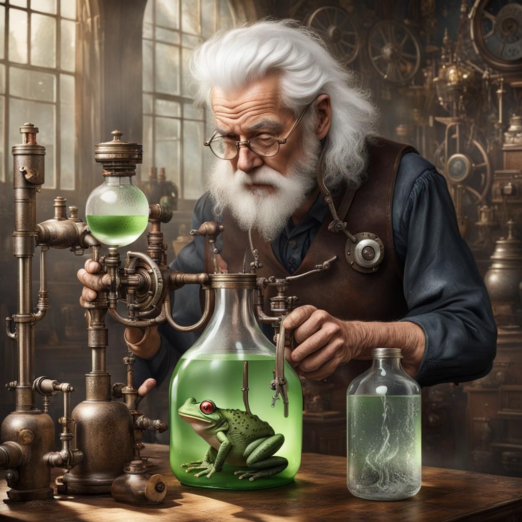 Steampunk: Man Makes Frog Juice