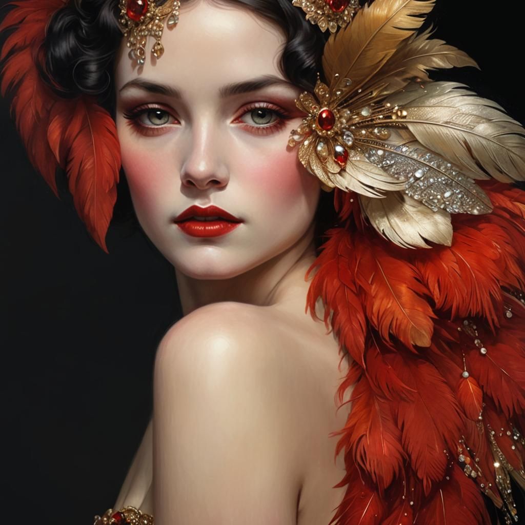 1920s Portrait in Dutch Master Oil Painting Style