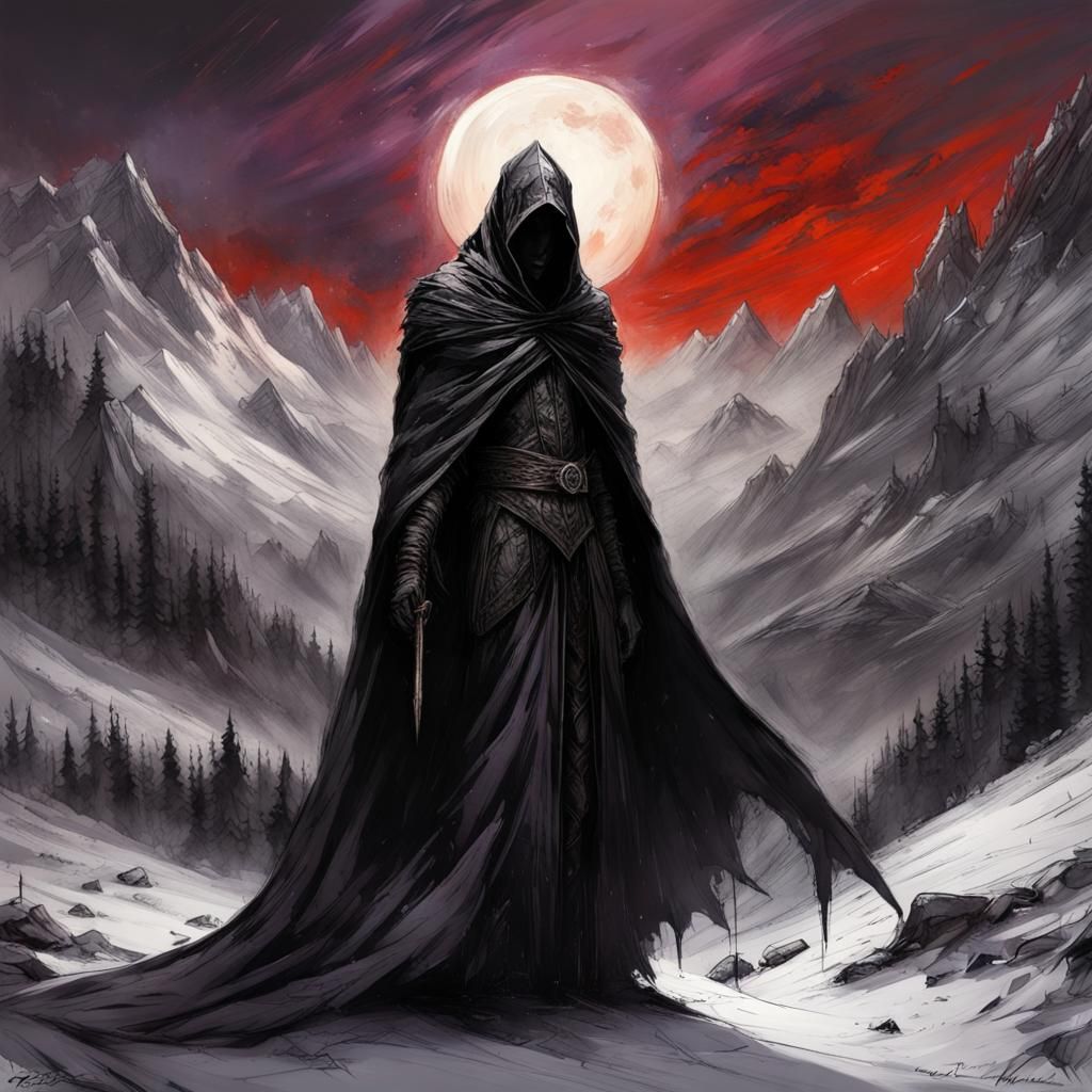 High Gothic Nazgul in Angmar Under Eclipse