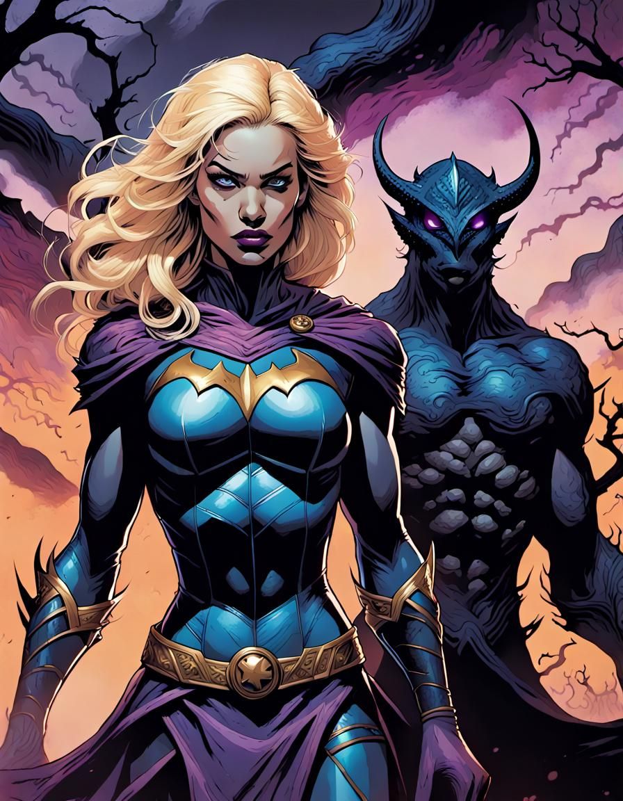 Superhero Transformation in Comic Book Style