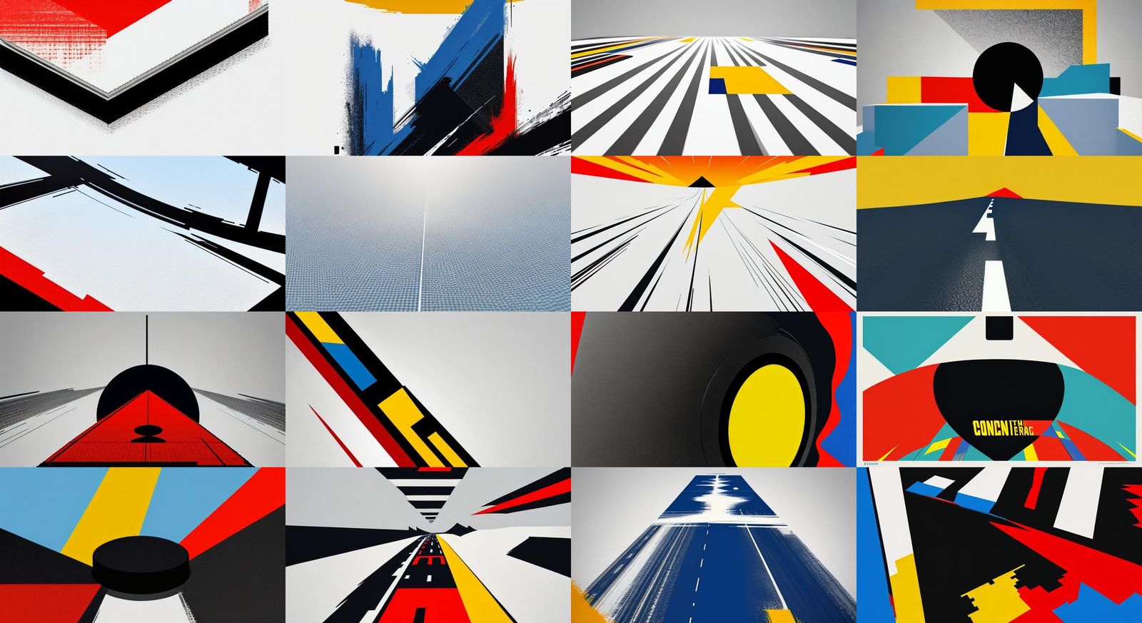 Abstract Button Rim in Retro Poster Style