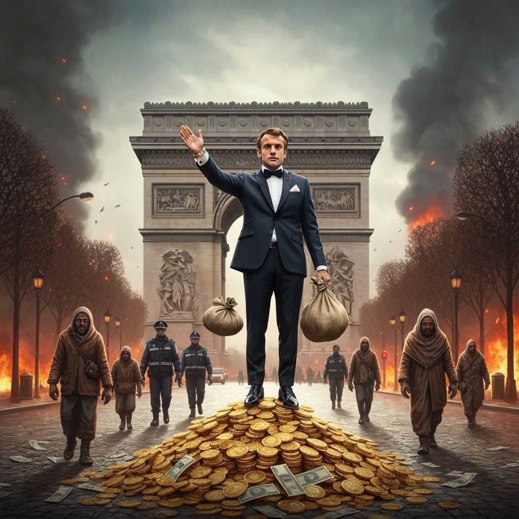 Macron's Dystopian Paris: A Dramatic Scene