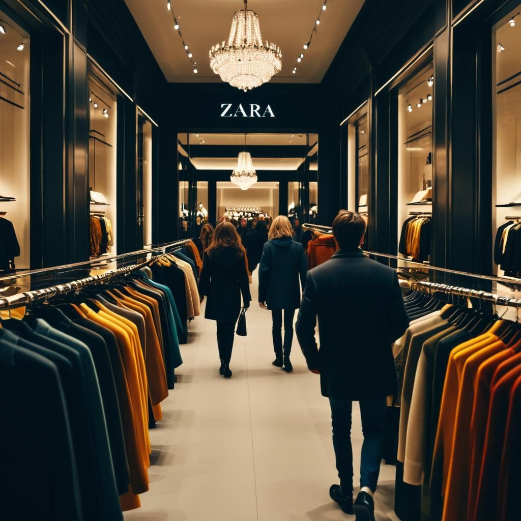 Zara Store: Shoppers Browse New Fashion Collection