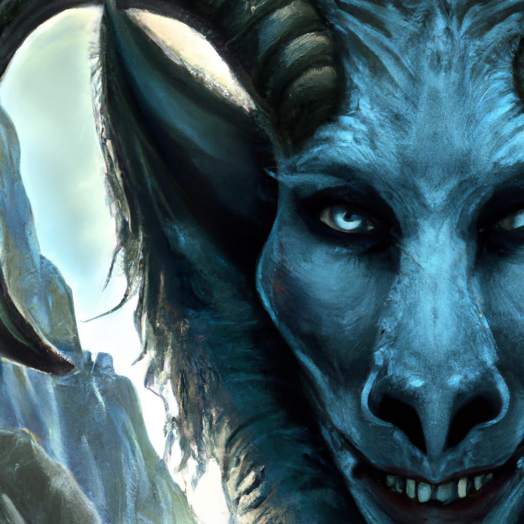 Jill Valentine as Krampus: Surreal Photorealistic Horror