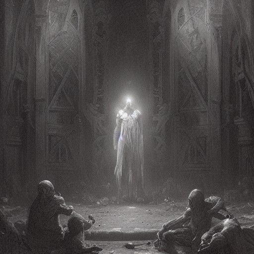 Lycanthrope in Dark Horror Style