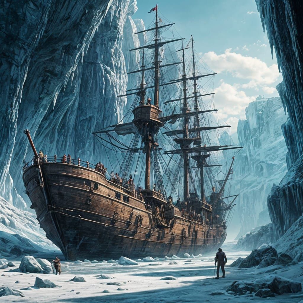 Spanish Galleon Frozen in Time