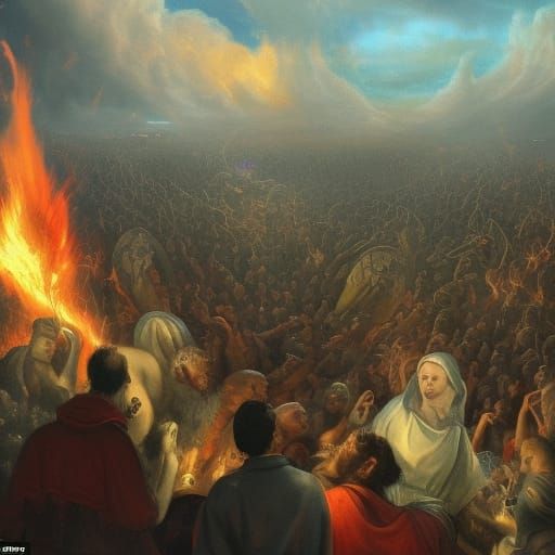 Biblical Armageddon: Fire Consumes the Wicked