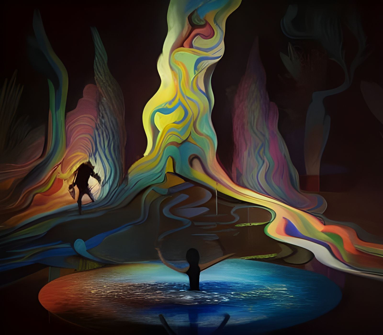 Erupting Pond in High Summer: Biopunk Tale