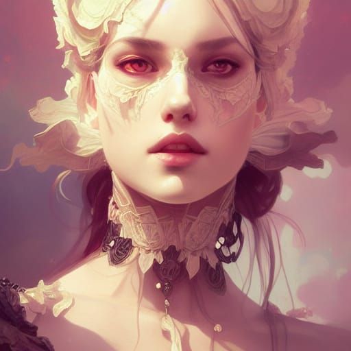 Detailed Gothic Princess Portrait in 8K Resolution