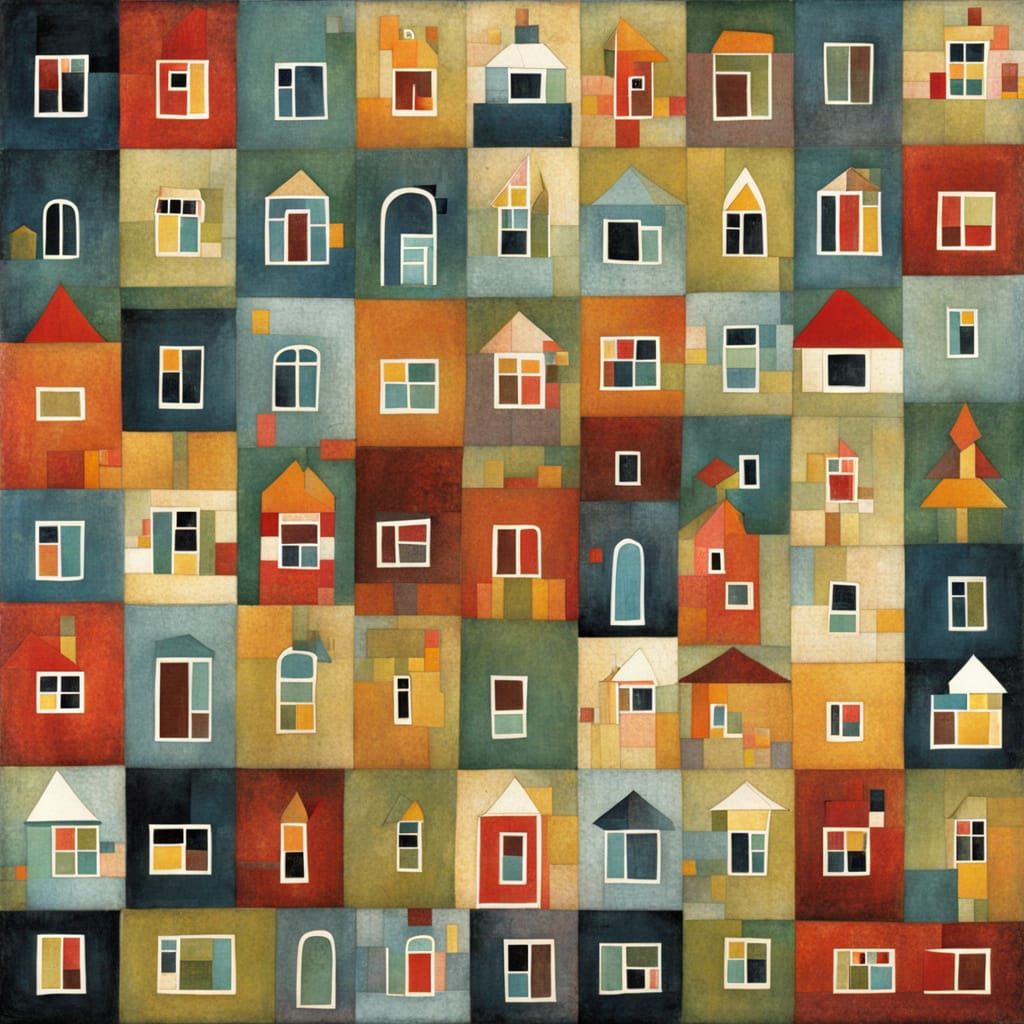 Geometric Metropolis in Cubist Style