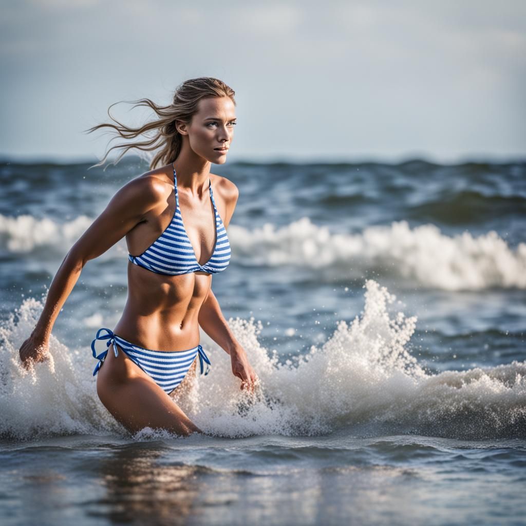 Swedish Girl in Bikini: Professional Beach Photography