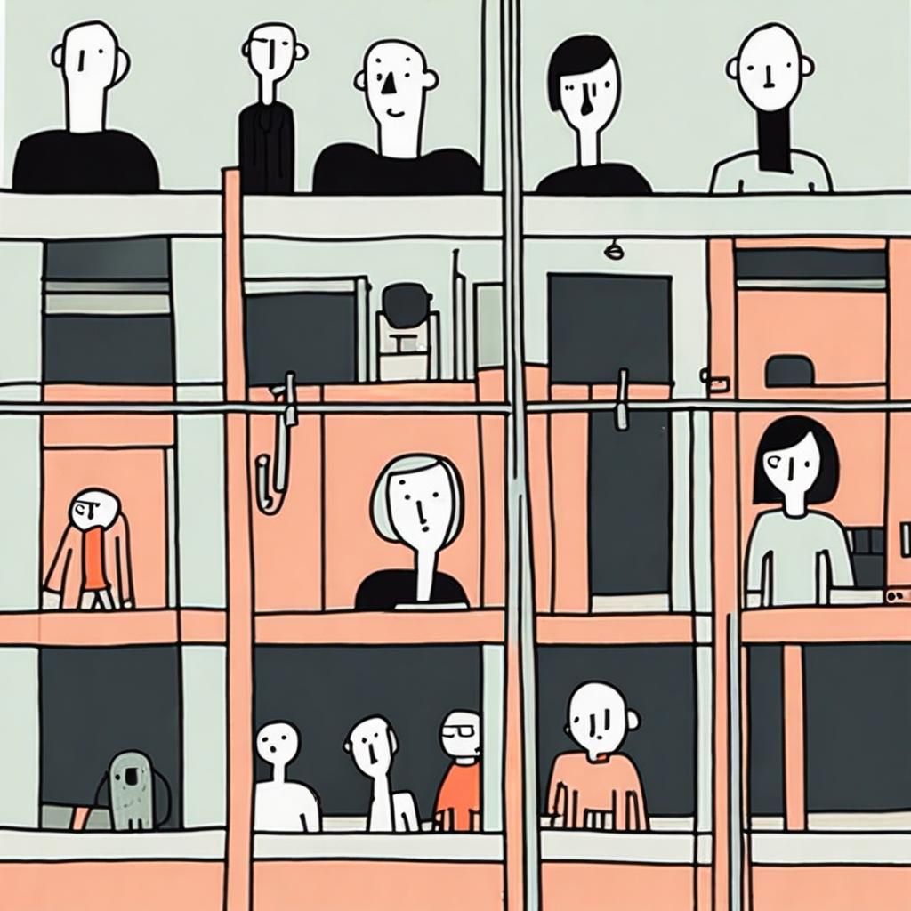 Minimalist Illustration in Jean Jullien Style