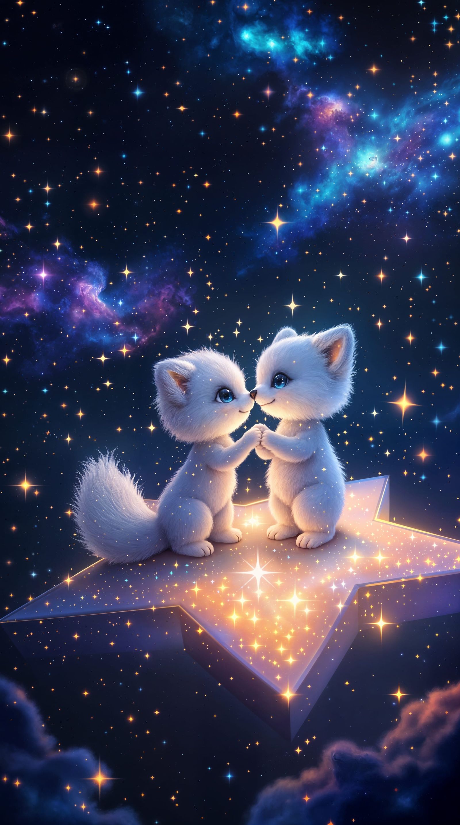 Cute Celestial Creature Discovers Cosmic Wonders