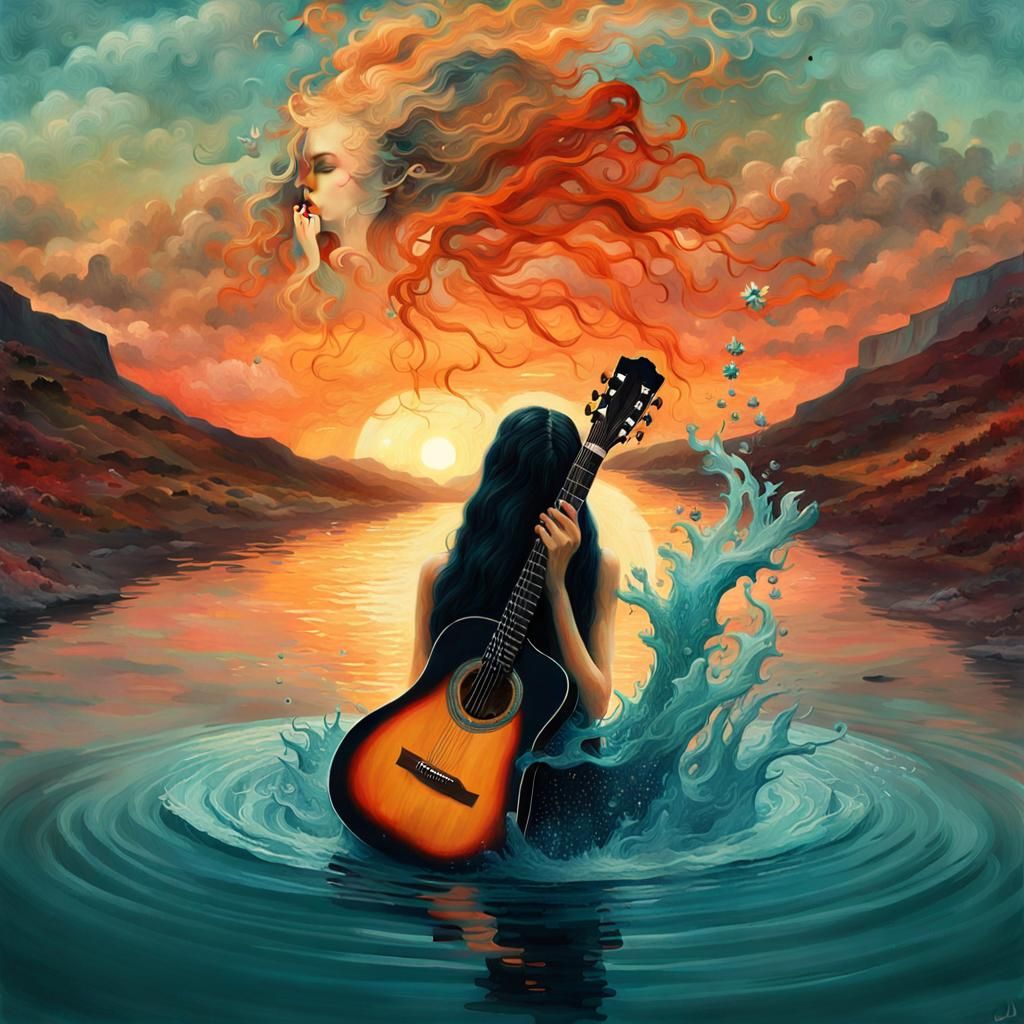 Surreal Digital Collage of Gratitude in 8K