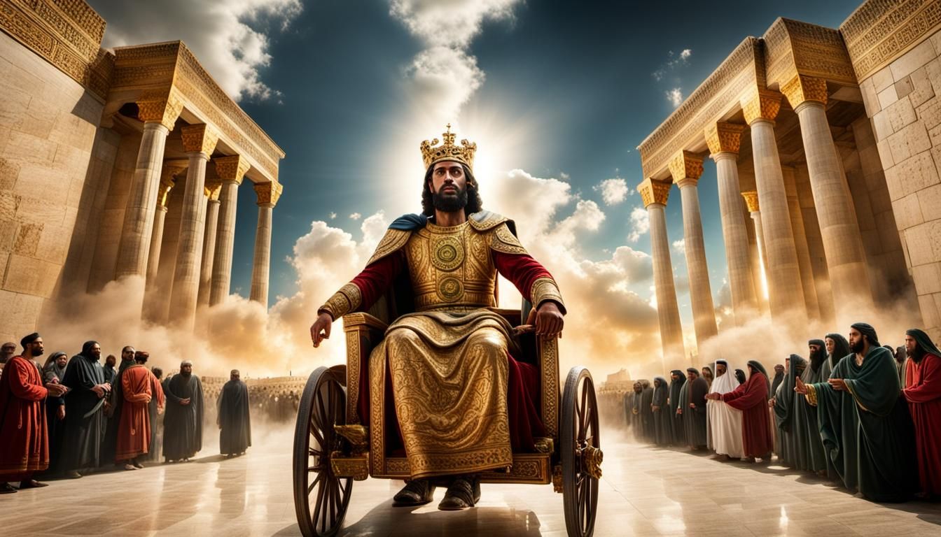 King Solomon and the Glowing Cloud at Temple