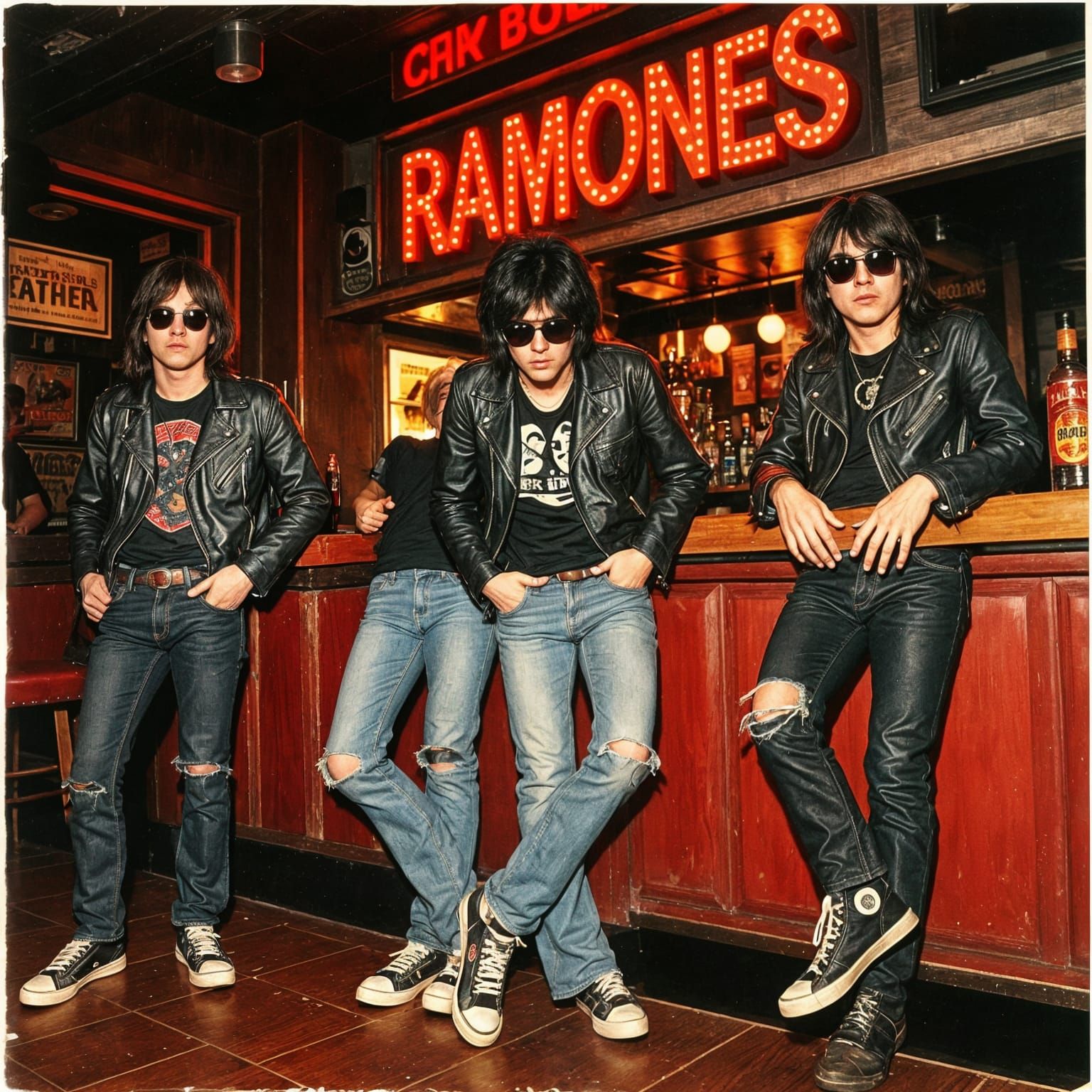 Ramones at CBGBs in 1974 Punk Rock Style