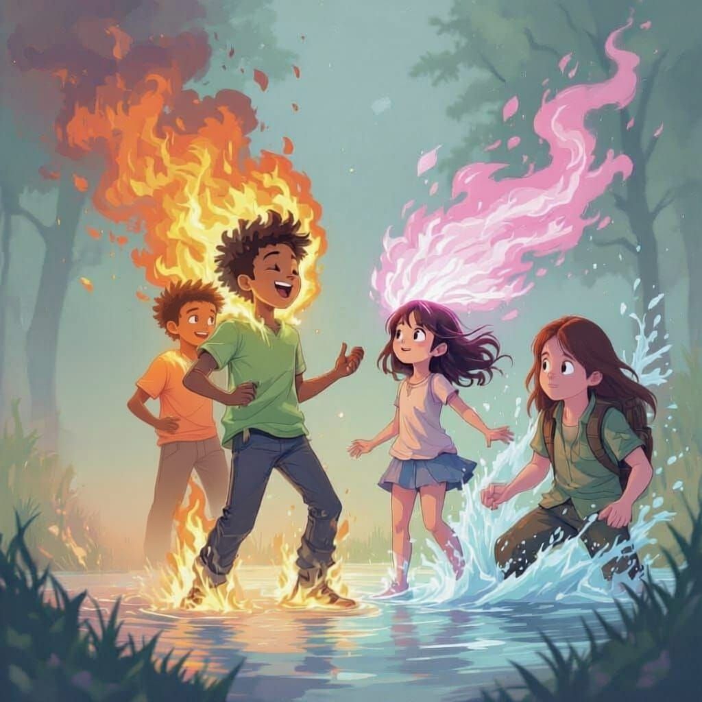 Elemental Teens: Fire, Wind, Water, Earth