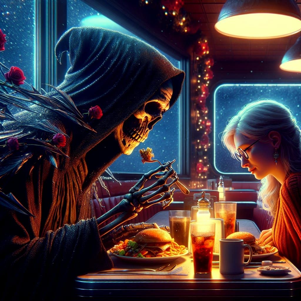 Grim Reaper's Midnight Diner Encounter
