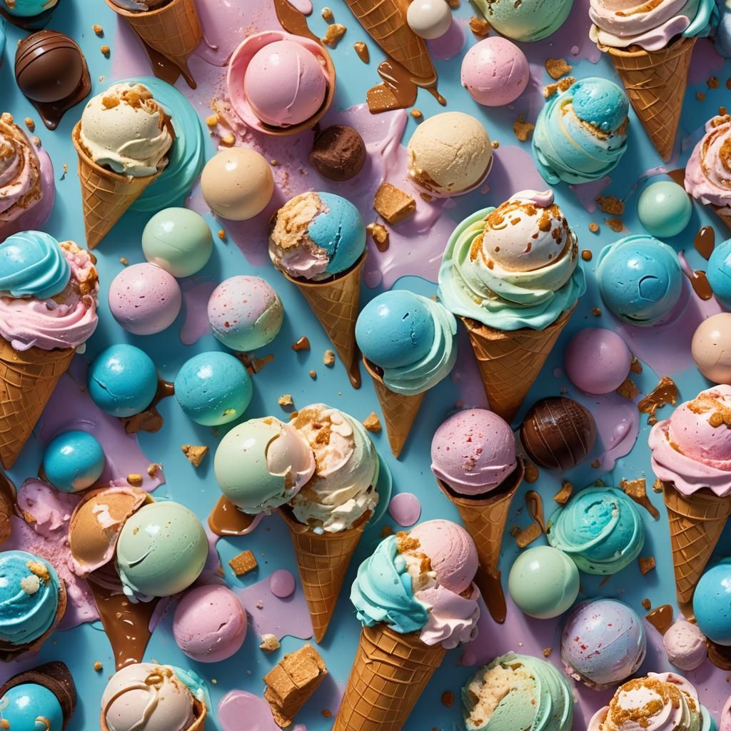 Ice Cream Planets: A Cinematic Concept Art