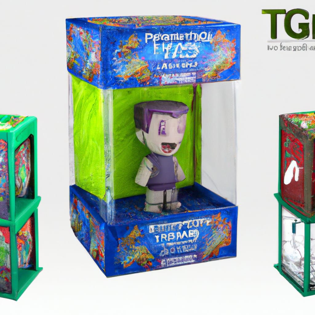 Dramatic Action Figure Box Design in Comic Book Style