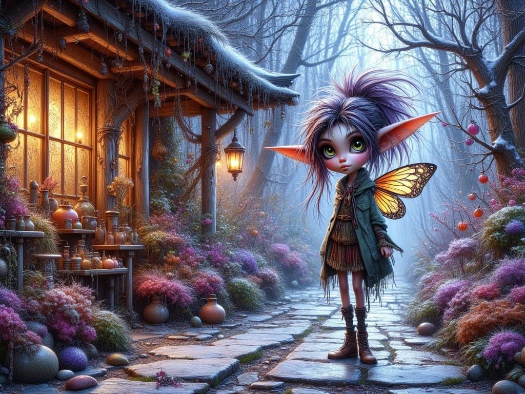 <lora:Punky Pixies:1.0> A pixie