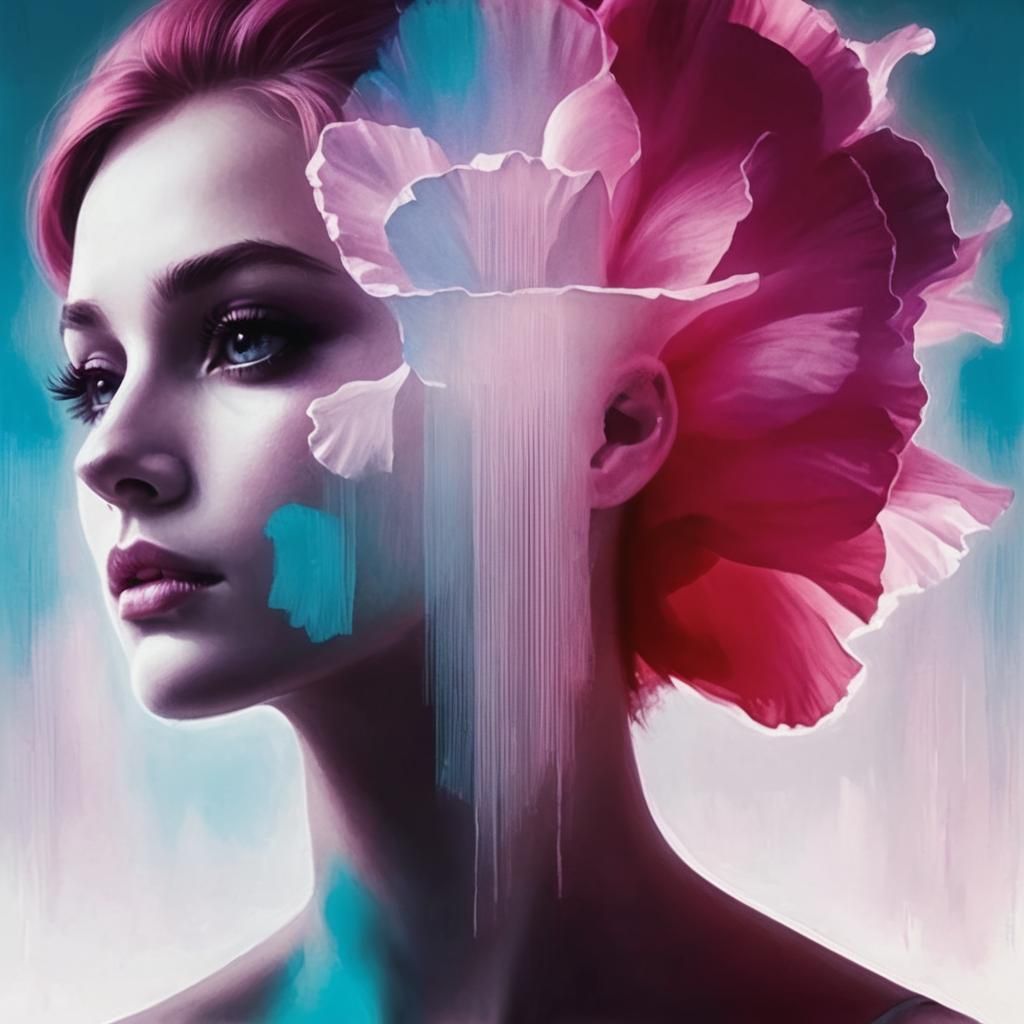 Delicate Pink Poppy Flower Close-Up