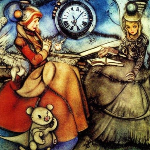 Steampunk Mouse in Sci-Fi Winter Fantasy