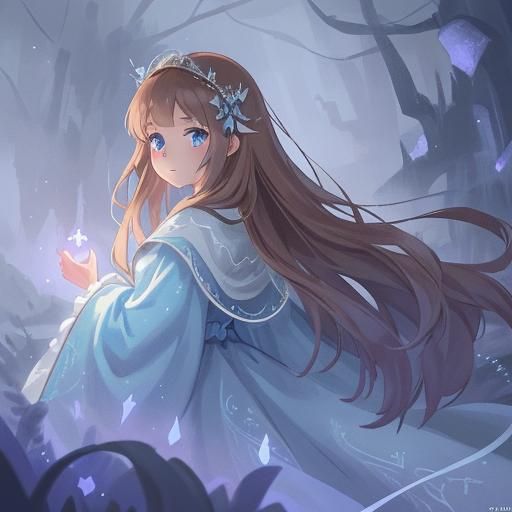 Fantasy Princess Concept Art in Mystical Environment