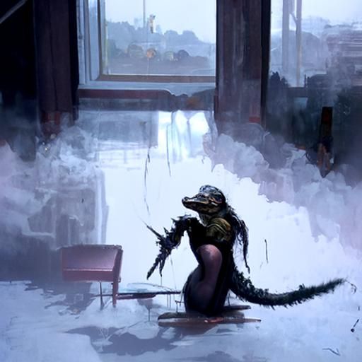 Sinister Alligator in Bug-Infested Hotel Room