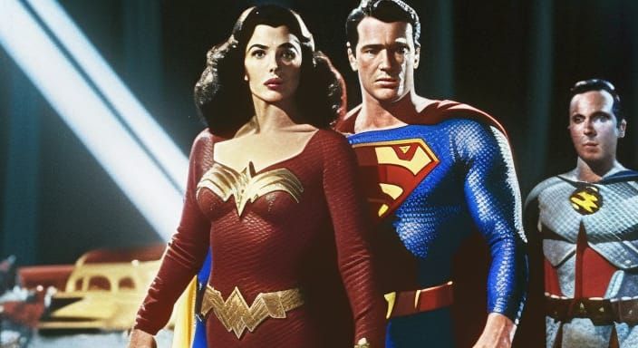 Alternate DCU: Concerned Wonder Woman and Superman (and Someone's Henchman)