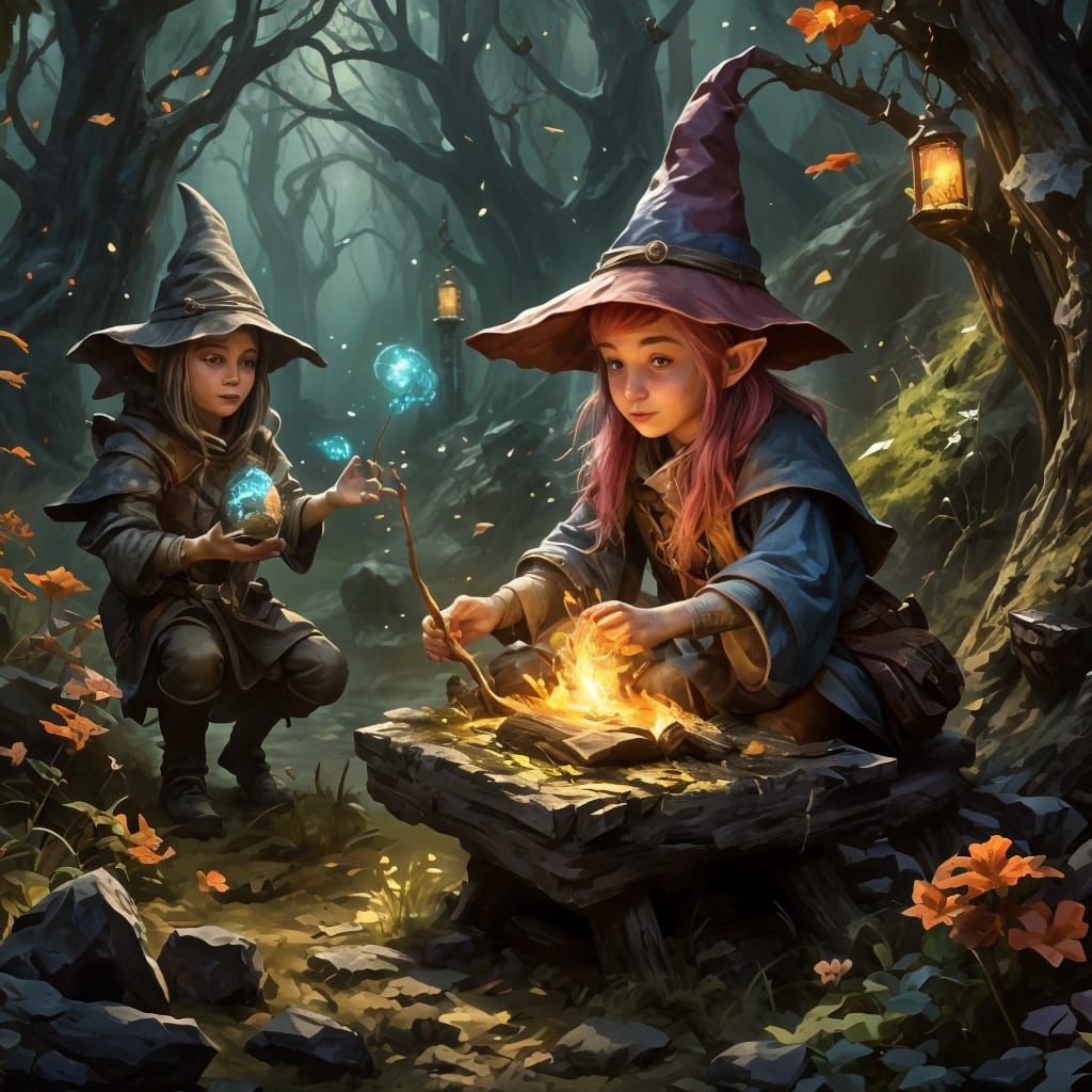 Female Gnome Wizard in High Definition