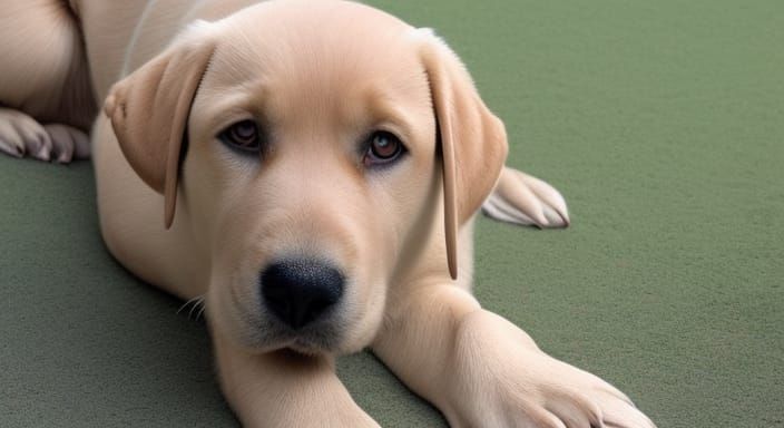 Yellow Labrador Retriever Portrait