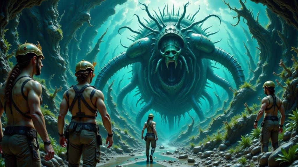 Sea People Afraid of the Deep, Eerie Art Style