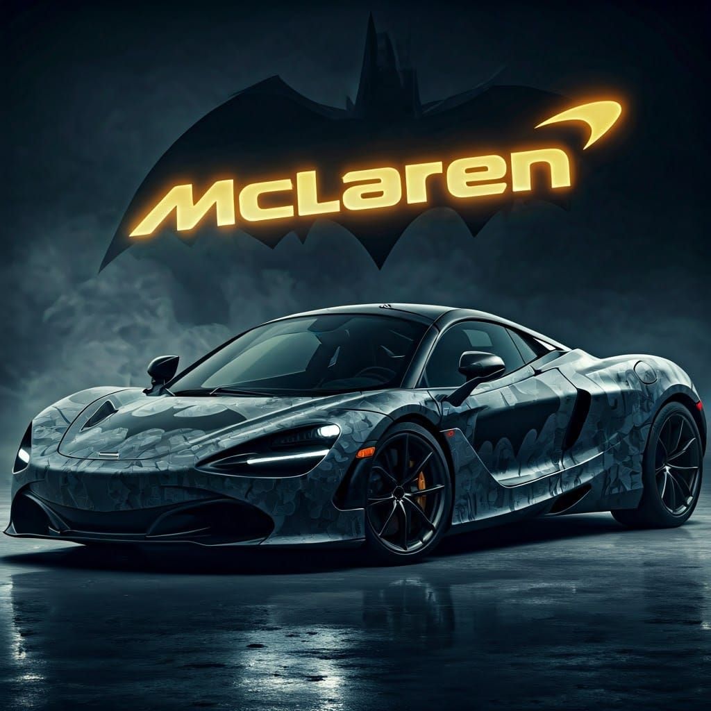 Batman Themed 2024 McLaren 750 in Gotham