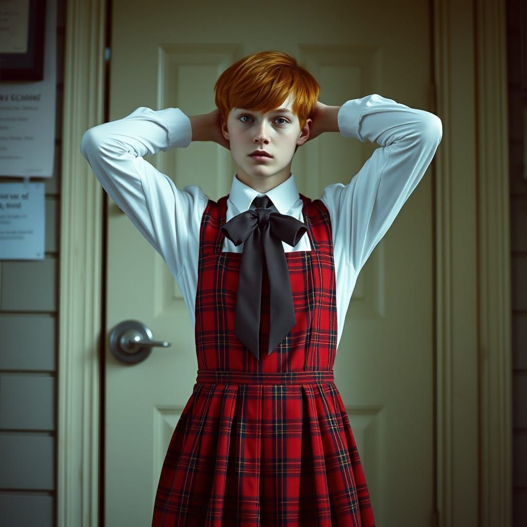 Victorian-Era Schoolboy Lost in Thought