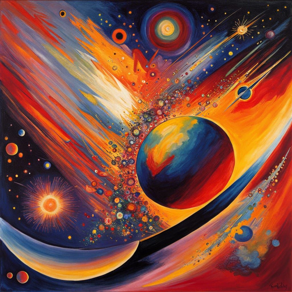 Kandinsky And Monet In Space