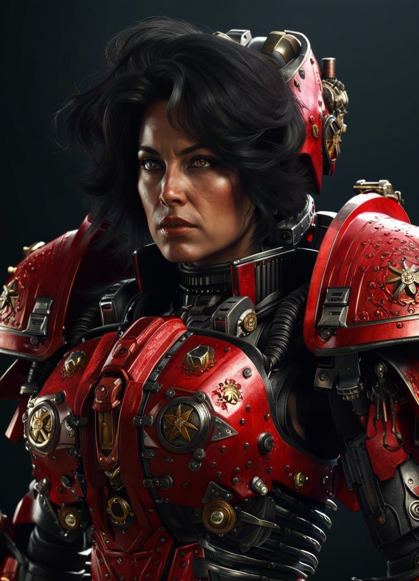 Warhammer Sister of Battle in Detailed Armor