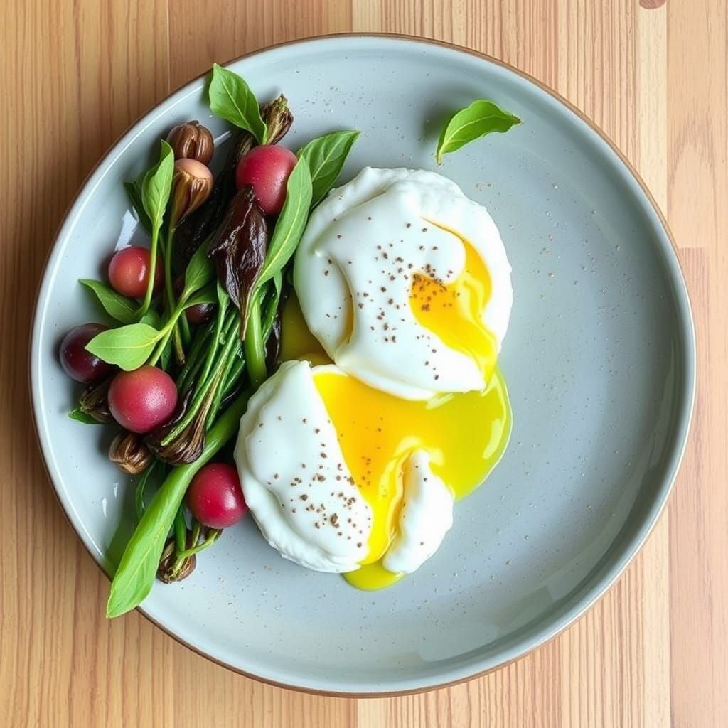 Perfectly Poached Eggs: A Culinary Still Life