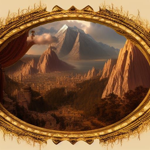 Epic Mount Olympus Digital Matte Painting