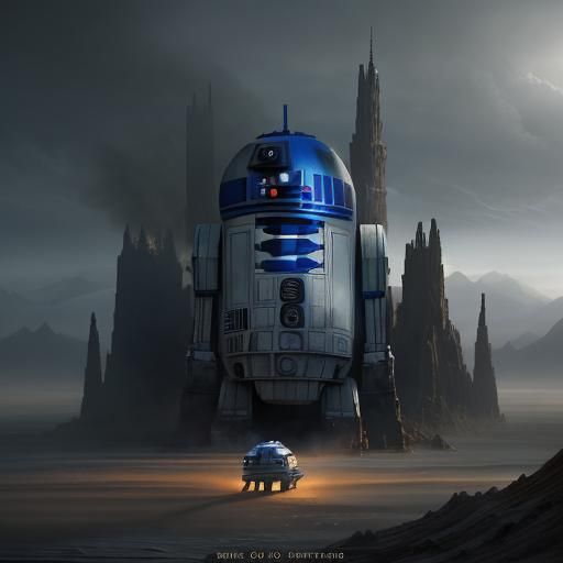 R2-D2 in Epic Cinematic Digital Matte Painting